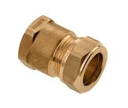 Bonfix Schroefbus messing - binnendraad x knel