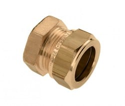 Bonfix eindkoppeling messing - 1 x knel