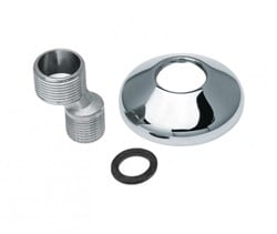 Bonfix S-koppeling standaard met verchroomde rozet en fiberring