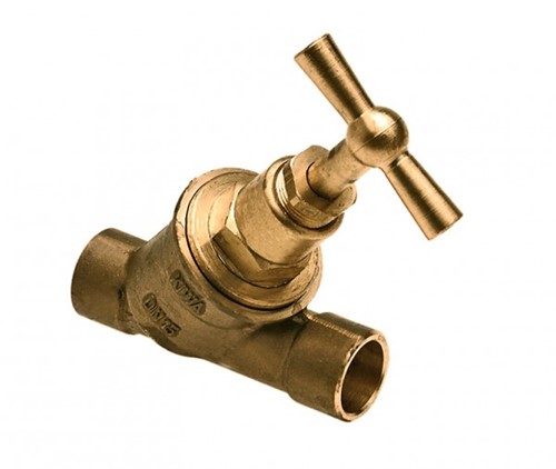Bonfix Stopkraan zonder aftap KIWA messing - 2 x capillair - 15 x 15mm