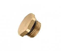 Bonfix Plug voor stopkraan + O-ring KIWA messing - 1 x buitendraad - 1/4''