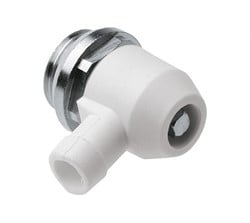 Bonfix draaibare aftapkraan messing vernikkeld radiatorappendages - grote doorlaat - 1/2