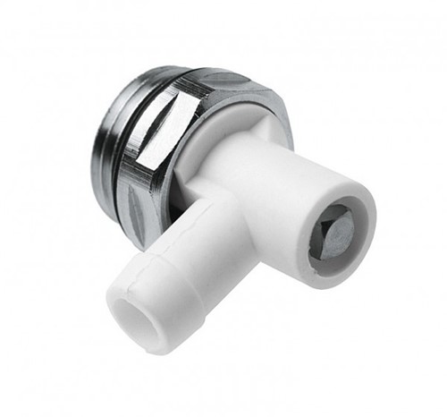 Bonfix draaibare aftapkraan messing vernikkeld met O-ring - kleine doorlaat - 1/2