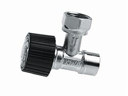 Bonfix hoekstopkraan messing vertind - binnendraad x capillair - 3/8 x 12 mm''