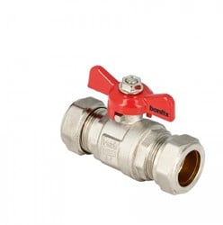 Bonfix Kogelkraan met vlindergreep - 2 x knel