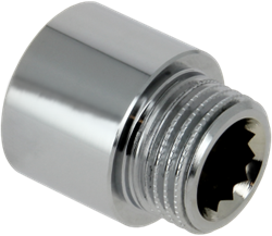 Bonfix Kraanverlengstuk messing verchroomd - binnendraad x lengte