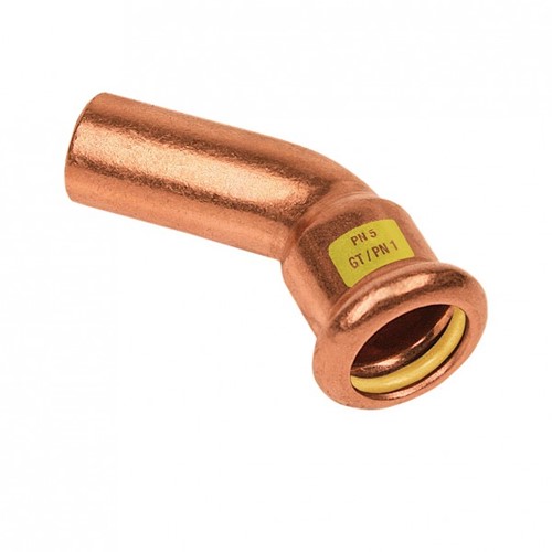 Bonfix Press GAS Insteekbocht 45º roodkoper - insteek x press