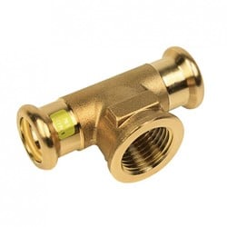 Bonfix Press GAS T-stuk roodkoper - press x binnendraad x press