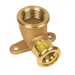 Bonfix Press GAS muurplaat roodkoper - binnendraad x press