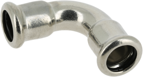 Bonfix Press bocht 90º RVS - 2x press