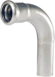 Bonfix Press insteekbocht 90º RVS - insteek x press