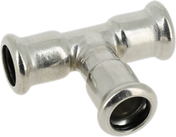 Bonfix Press T-stuk RVS - 3 x press