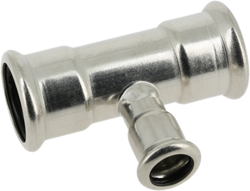 Bonfix Press T-stuk verloop RVS - 3 x press