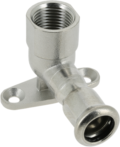 Bonfix Press muurplaat RVS - binnendraad x press