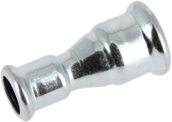 Bonfix Press rechte verloopsok staalverzinkt - 2 x press