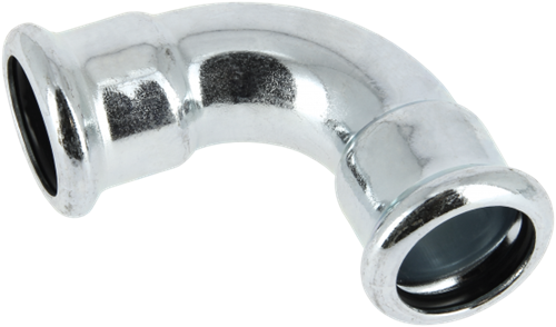 Bonfix Press bocht 90º staalverzinkt - 2 x press