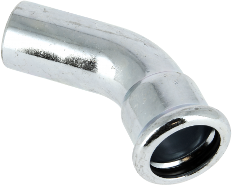 Bonfix Press insteekbocht 45º staalverzinkt