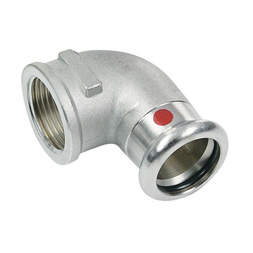 Bonfix Press knie staalverzinkt - binnendraad x press