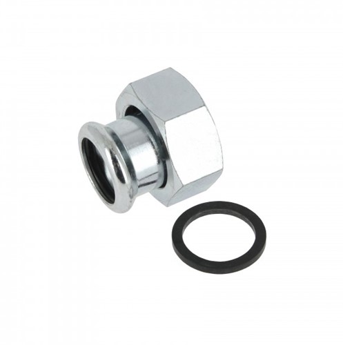 Bonfix Press wartelkoppeling staalverzinkt - binnendraad x press - 1 1/2 x 35 mm