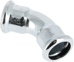 Bonfix Press bocht 45º staalverzinkt - 2x press