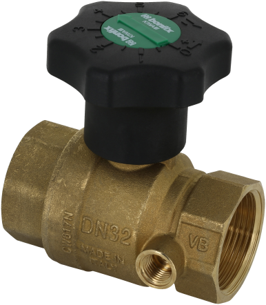 Bonfix kogelstopkraan met aftap messing - 2 x binnendraad - 1 1/4''
