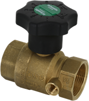 Bonfix kogelstopkraan met aftap messing - 2 x binnendraad - 1 1/2''-2