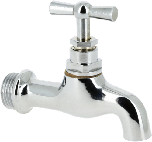 Bonfix Tapkraan met gladde uitloop - gepolijst verchroomd - 1/2''
