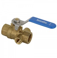 Bonfix kogelstopkraan met aftap messing - 2 x binnendraad - 3/4''