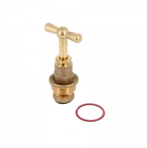 Bonfix bovendeel voor stopkraan messing + fiberring