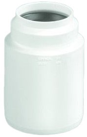 DYKA PP Verloopring centrisch - Wit - spie/mof