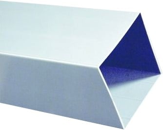 DYKA HWA buis vierkant PVC - Grijs