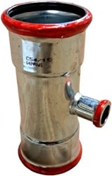 Bonfix Press T-stuk Gegalvaniseerd Verloop 54 x 15 x 54 MM