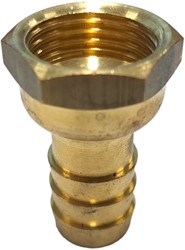 Slangpilaar messing binnendraad x tule - 1/2 x 16
