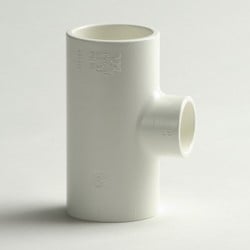 VDL PVC T-stuk verloop 90° - WIT - 10bar - 50 x 40 x 50 mm