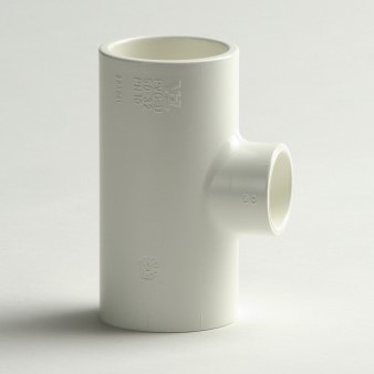 VDL PVC T-stuk verloop 90° - WIT - 10bar - 50 x 40 x 50 mm