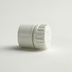 VDL PVC PVC Eindset met rubberring - Wit - 10 bar - 32/40 x 1