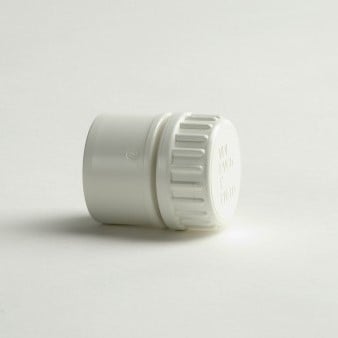 VDL PVC PVC Eindset met rubberring - Wit - 10 bar - 32/40 x 1