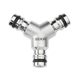 GEKA Plus drie wegstuk verchroomd